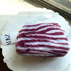 Zara fur bag clutch